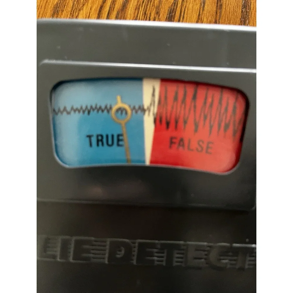 Vintage 1987 Lie Detector Official Pressman Interrogation Box Replacement‎ Piece